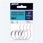 Hameçons BKK GLOW heavy circle n°6/0