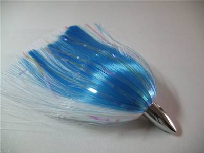 H2Opro SMALL BULLET 5'' nylon hair rigged leader B/W