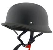 Casque moto NON HOMOLOGUE allemand noir mat 2XL