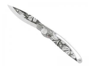couteau pliant K2 élégance gravure papillons 