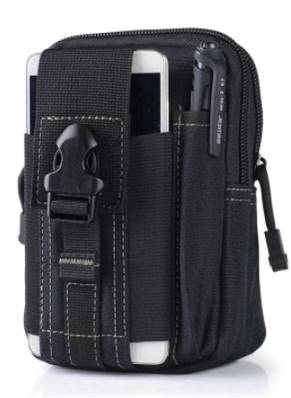 Portefeuille ceinture nylon etanche couleur noire