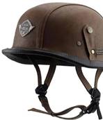 Casque moto NON HOMOLOGUE allemand revetement sky , taille XL marron 