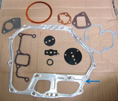 SAV Crank case gasket - 10cv diesel (joint de bloc moteur)