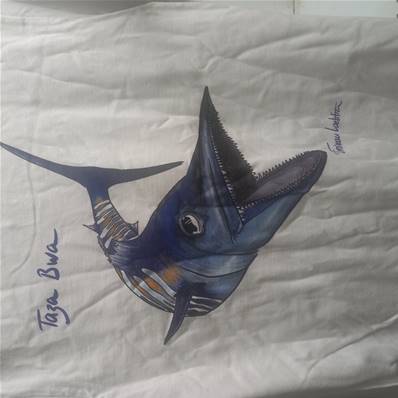 TSHIRT LF TAZA BWA manche courte colle V blanc taille L FINI -30%