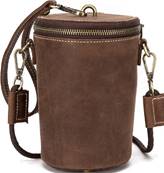 Sac cuir bandouliere forme cylindrique