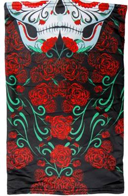 Masque protection solaire HOT LEATHERS skull mexicain