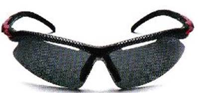 Lunettes polar FJO monture polyamide panoramique (velo) grise