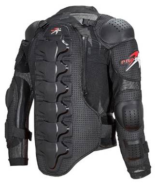 Protection dorsale avec manches  pour moto XXL