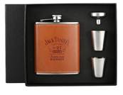 Fiole JACK DANIEL'S color noire pack avec 2 verres