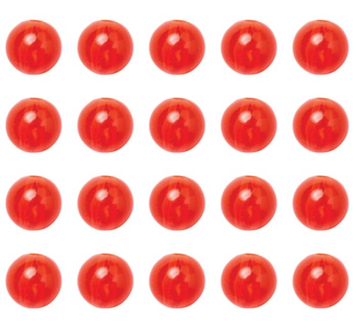 Perle rouge plastique EAGLE CLAW