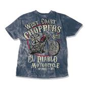 Tshirt homme EL DIABLO vintage bleu taille 2XL