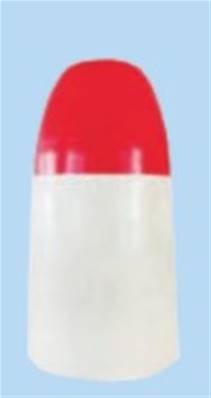 Flotteur obus rouge blanc 225 x 430 x 34mm ( 4 par sac ) fitec