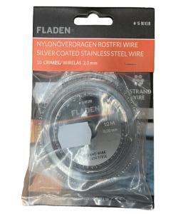 Wire 7 trace fladen & 10pcs crimps  Silver
