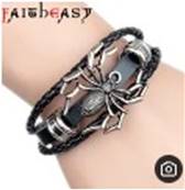 Bracelet CUIR avec ARAIGNEE