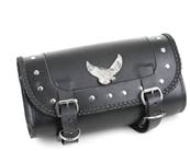 Sacoche outils cuir aigle pour fourche