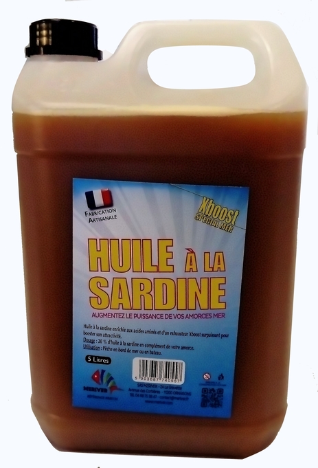 appats Huile de sardine 5Litres MERIVER