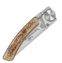 couteau pliant DOZORME gravé montagne 