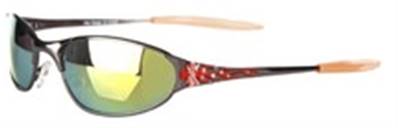 Lunette Biker croix de malt orange