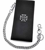 Portefeuille croix de malt avec chainette