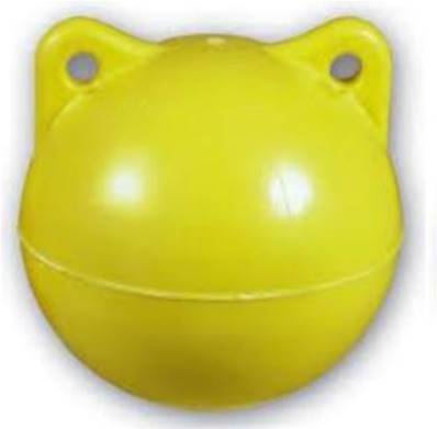 Flotteur à trou central dia.28cm - 11L - orange - 800m