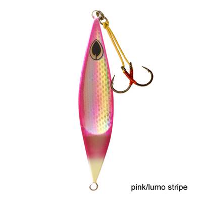 Jig Black Magic FLIPPER BM12 80grs 145mm pink/lumo stripe
