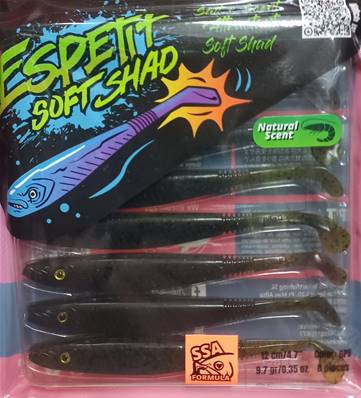 Leurre ESPETIT SOFT SHAD 9.7gr 120mm color GPB FINI -30%