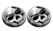 Emblemes adhesifs skull ( x2) petit format 25mm