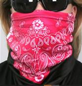 Masque protection solaire HOT LEATHERS rose