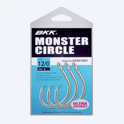 Hameçons BKK MONSTER CIRCLE n°12/0 FINI -30%
