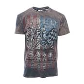 Tshirt biker drapeau damier taille XL