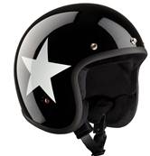 Casque BANDIT STAR JET Etoile noir et blanc taille L