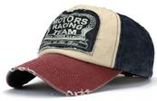 Casquette vintage MOTORS RACING TEAM vissière rouge