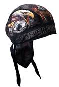 Bandana noir HOT LEATHERS born free eagle