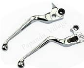 Leviers chromés sportster , dyna ,street bob , electra glide