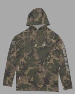 salty crew lycra mariner hood tech tee 
