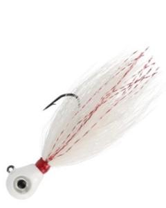 eagle claw bucktail pro-v jig  pearl/white x2pcs