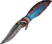 Couteau BRK feather linerlock indien