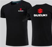 Tshirt biker SUZUKI recto verso XXXL coton color noir
