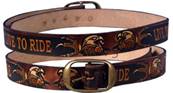 Ceinture cuir marron HOT LEATHERS live to ride taille 40
