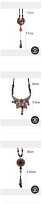 Collier perles/pierre  modèles variés