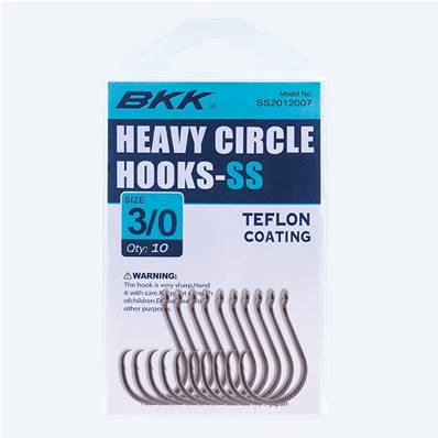 Hameçons BKK SS heavy circle n°8/0