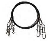 Bas de ligne EAGLE Claw leader 45Lb 12'' noir