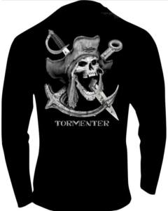 Tormenter lycra  noir tete pirate 