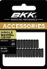 BKK sleeves rondes laiton noir nickelés x25pcs