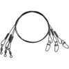AFW bas de ligne acier 1x7  30cm  3pcs