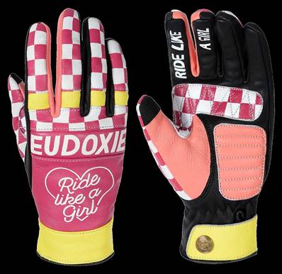 Gants cuir femme G-POP rose taille L