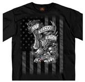 Tshirt noir Hot Leathers LET FREEDOM RIDE EAGLE 2XL
