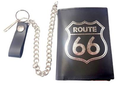 Portefeuille biker cuir Rte 66