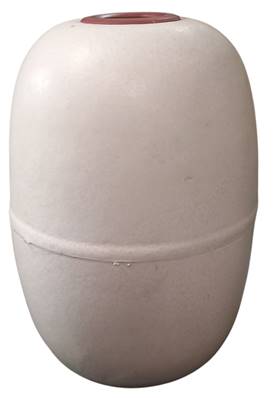 Flotteur oval blanc & insert 125 x 170 x 25mm ( sac de 50pcs) fitec