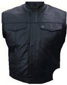 Blouson gilet cuir biker SONS OF ANARCHY  3XL -56